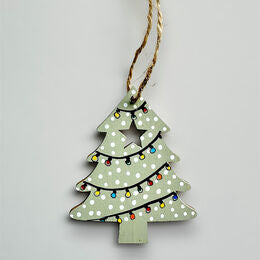 Wooden Christmas tree decoration.