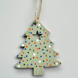 Wooden Christmas tree decoration.
