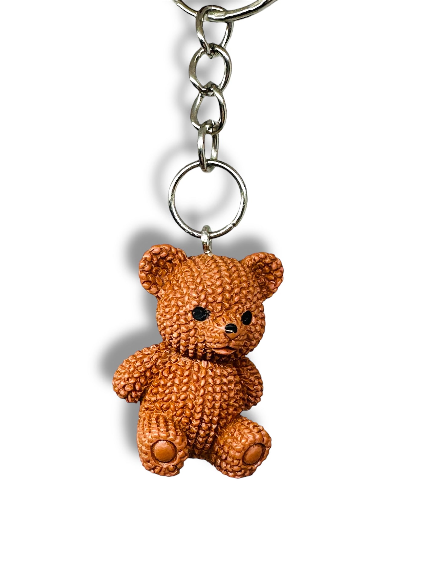 Handmade Teddy Bear Keyring – Small Gift, Bag Charm, Stocking Filler, Cute Accessory