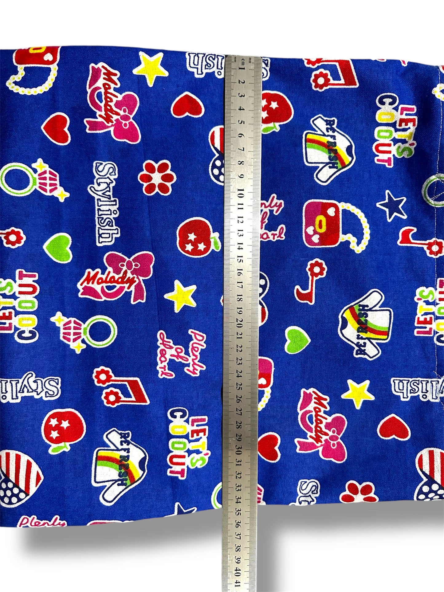 Handmade tote/shopping bag. Retro fun fabric.