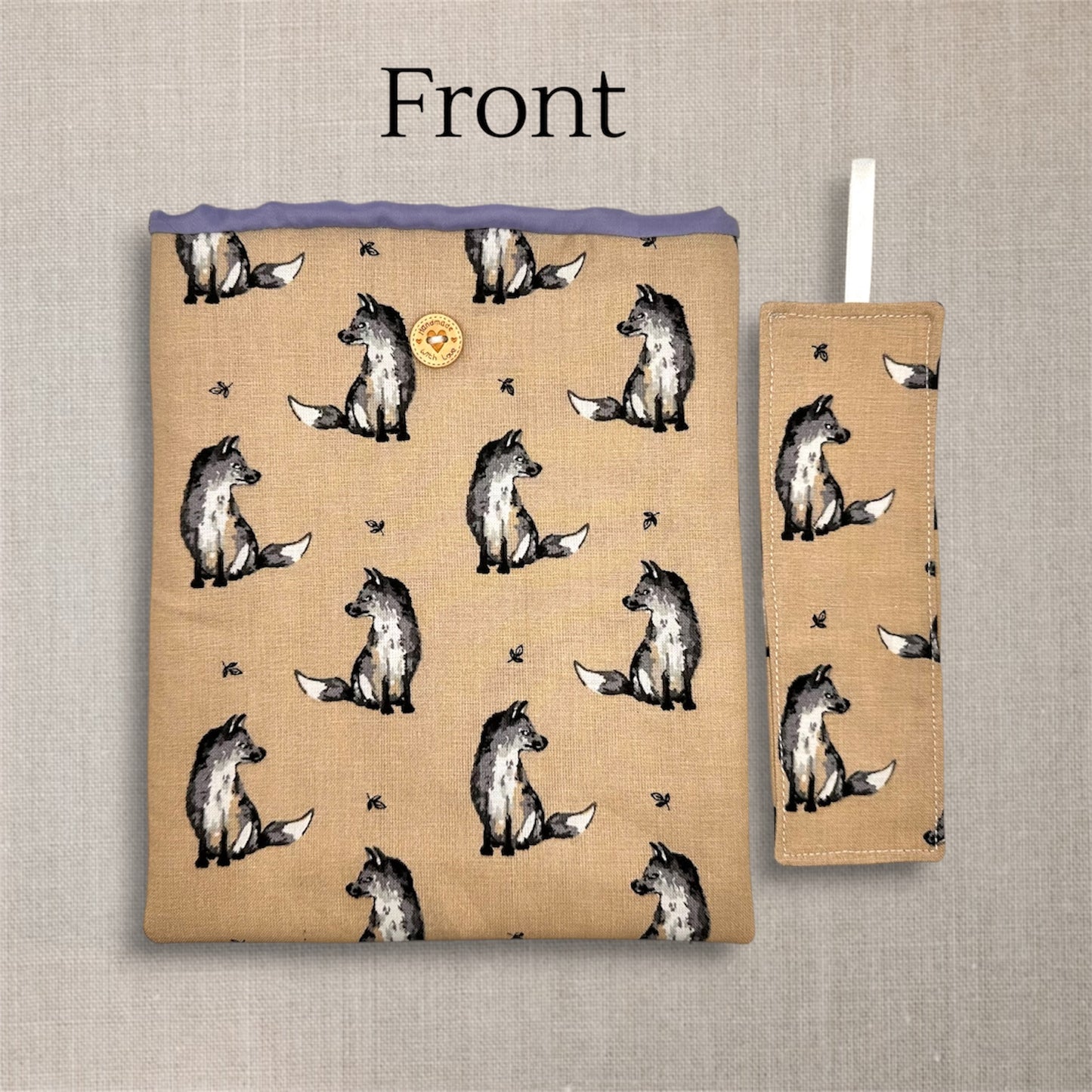 Kindle cover/sleeve & matching bookmark - Fox