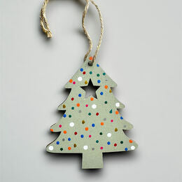 Wooden Christmas tree decoration.