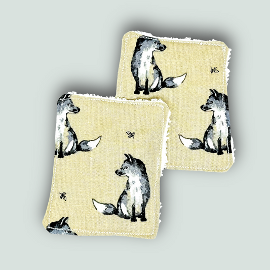 Handmade, reusable, eco friendly, makeup remover wipes.