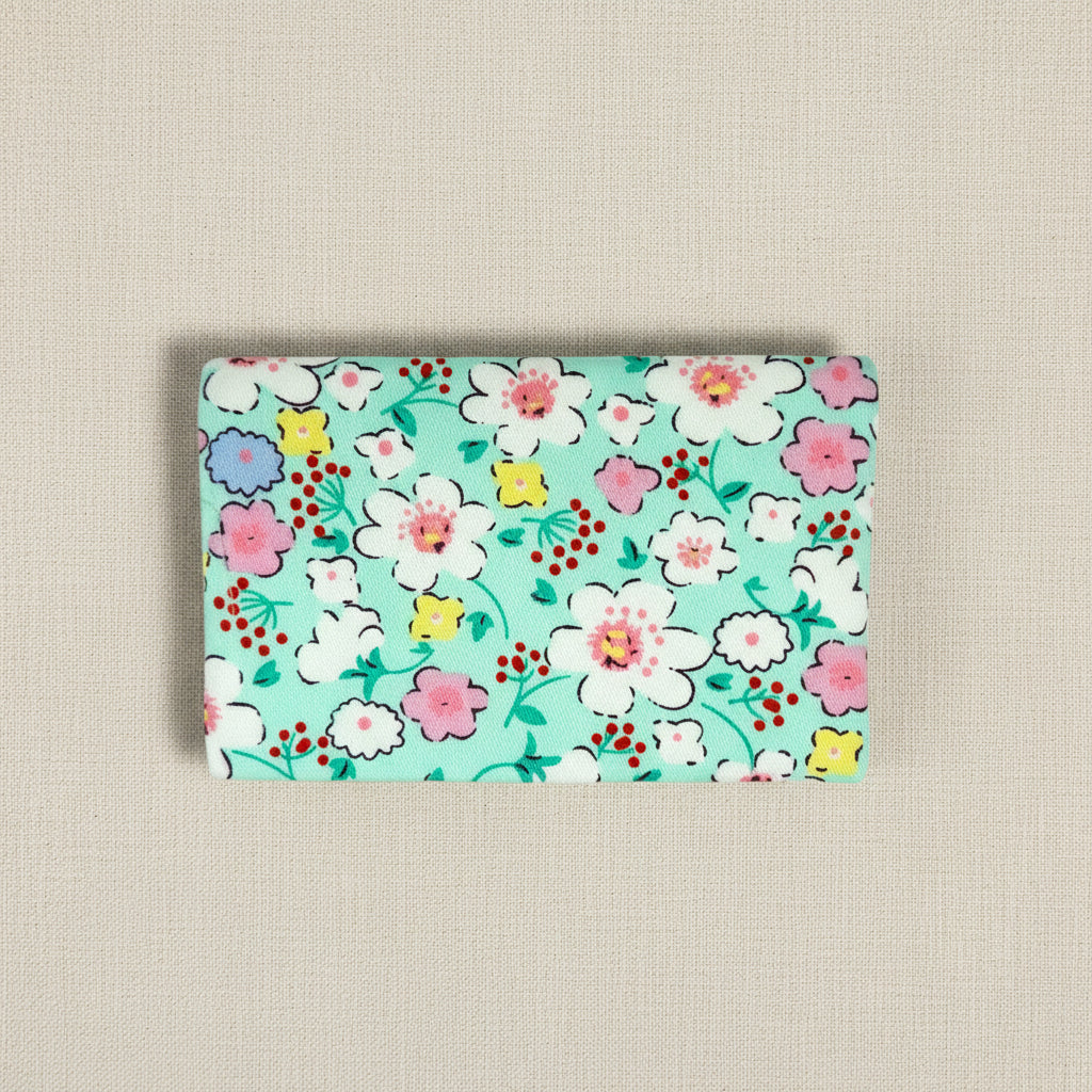 Back of Floral patterned card wallet 