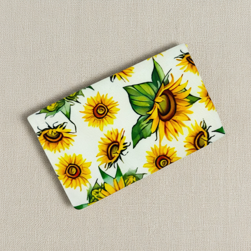 Back of sunflower card wallet