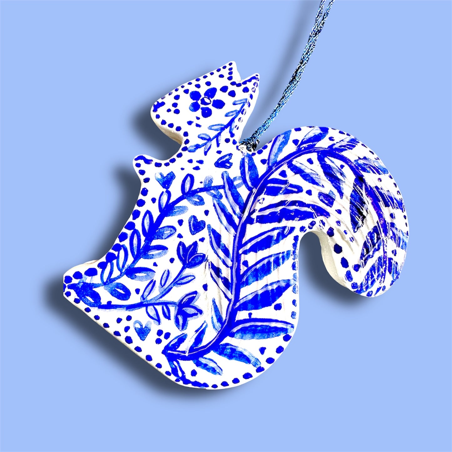 Woodland folk art animal decor - squirrel.